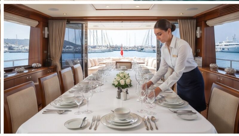 Hostes / stewardess — 30 m motoryat, Antalya