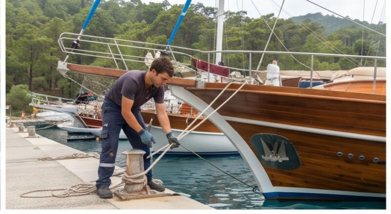 Gulet için gemici Göcek, sezonluk